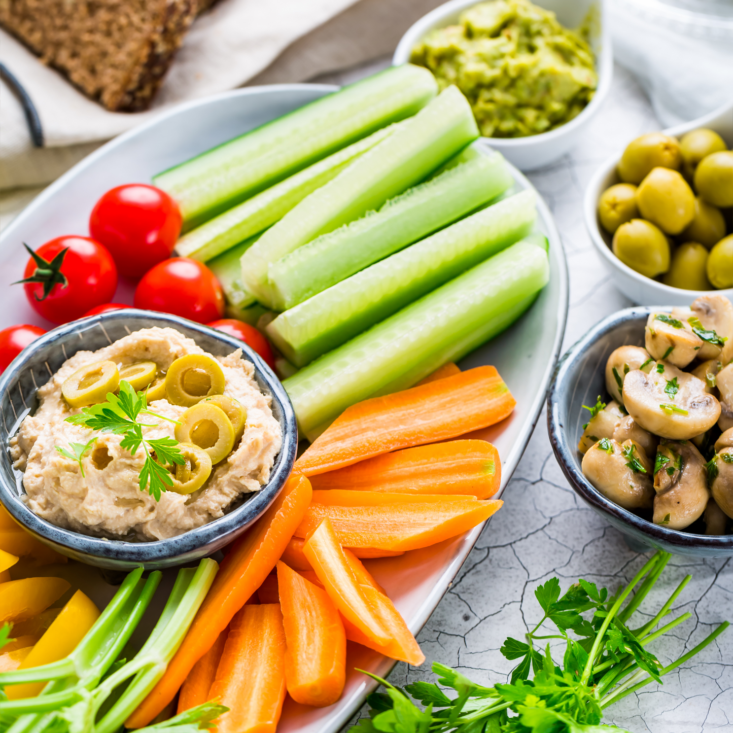 Vegan Red Pepper, Sun Dried Tomato & Basil