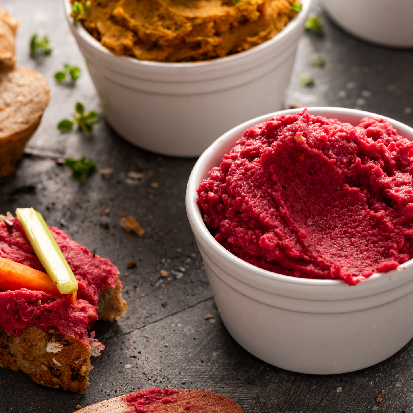 Vegan Red Pepper, Sun Dried Tomato & Basil